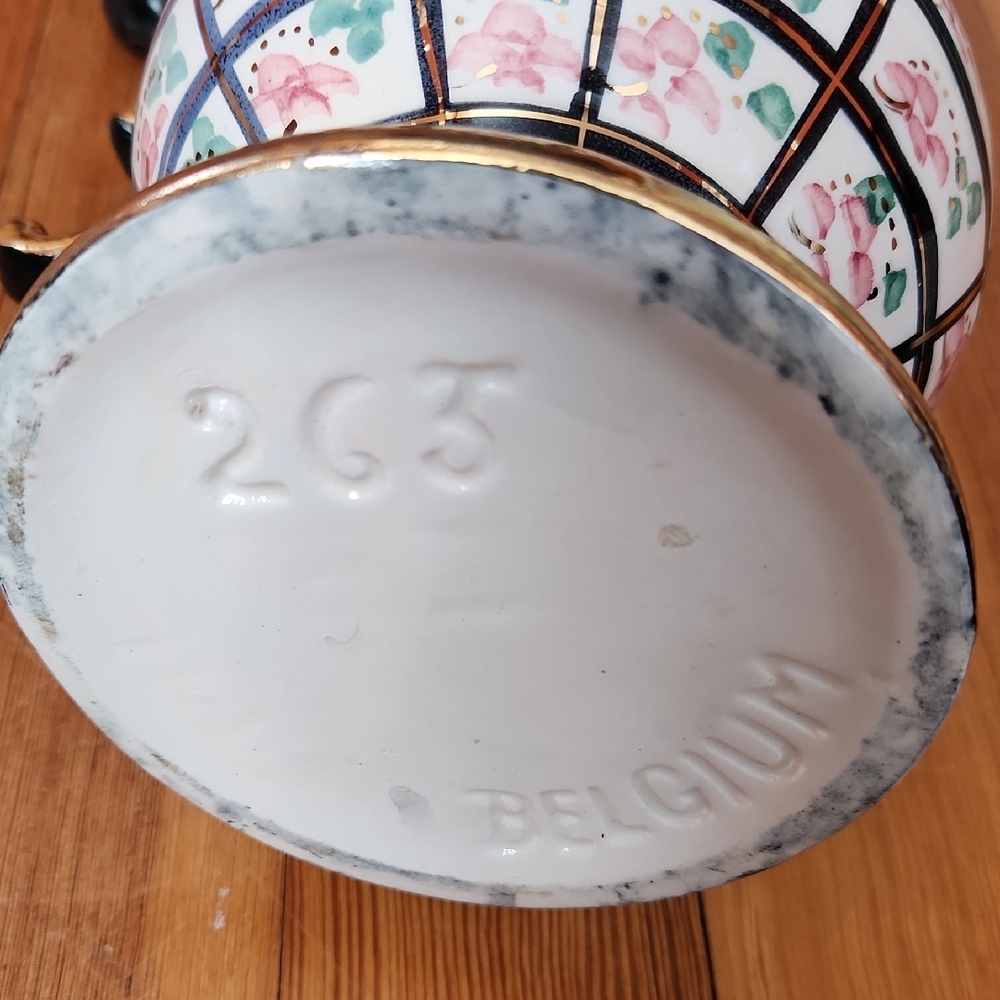 Hubert Bequet Vase with Gold Accents - Picture 3 of 5